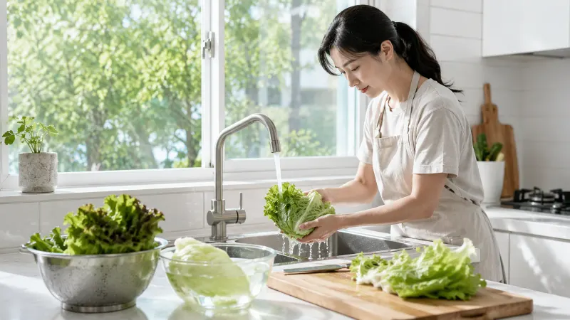 씻어 먹는 채소도 안심하기 어렵다, 여름철 원포자충 감염 주의보