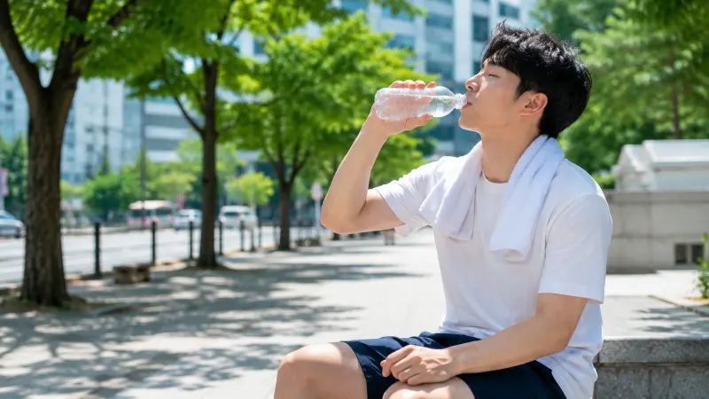 장마 끝나자 폭염 본격화, 갈증 기다리지 말고 물 마셔야