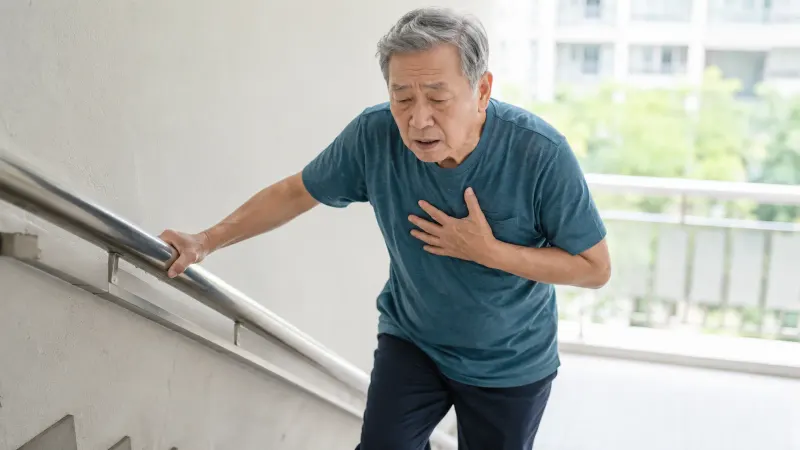 계단 오를 때 숨찬 COPD 환자, 폐뿐 아니라 심장도 함께 살펴야