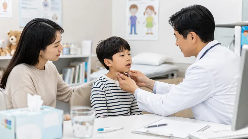 아이 목 아프고 몸에 사포 같은 발진, 성홍열 의심해야
