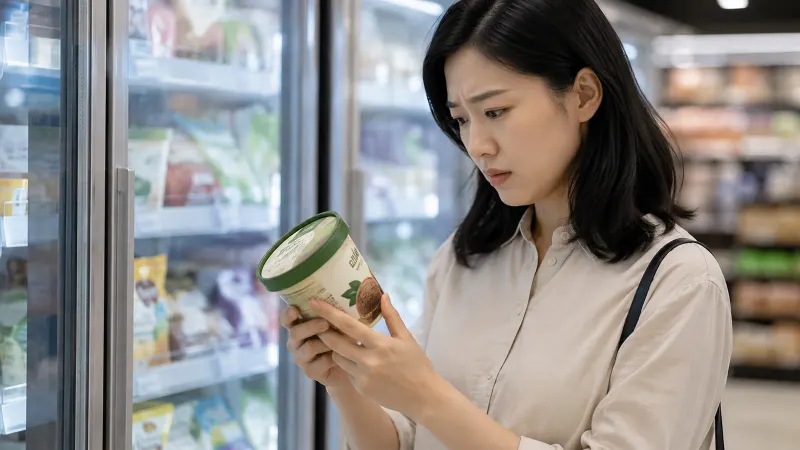 비건 냉동 디저트에서 달걀 성분 가능성, 식품 표시만 믿어선 안 되는 이유