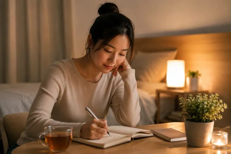 누우면 생각이 많아 잠이 달아난다면, 자기 전 걱정을 적어두는 습관