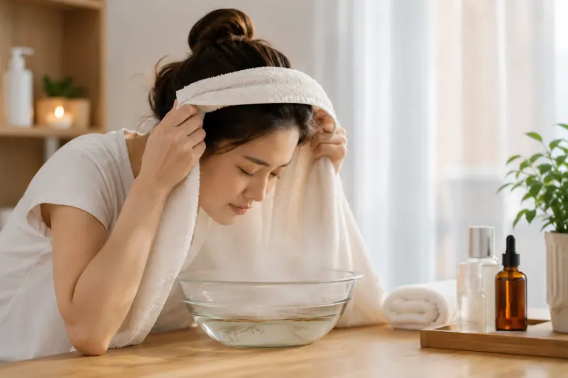 뜨거운 수증기 오래 쐬면 피부에 좋을까, 모공보다 자극 먼저 살펴야