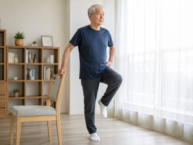 한 발 서기와 의자 일어나기, 노년기 건강 상태 보여주는 단서 될까