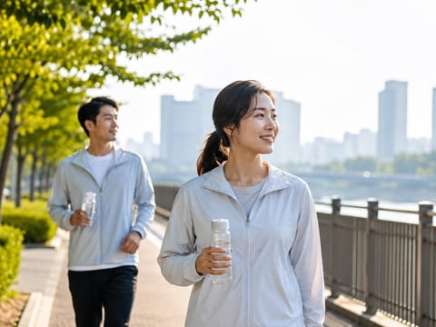 여름 아침 산책도 방심 금물, 걷기 습관은 살리고 폭염 노출은 줄여야