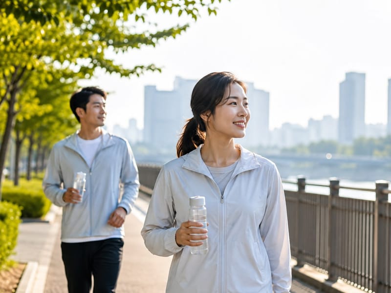 여름 아침 산책도 방심 금물, 걷기 습관은 살리고 폭염 노출은 줄여야