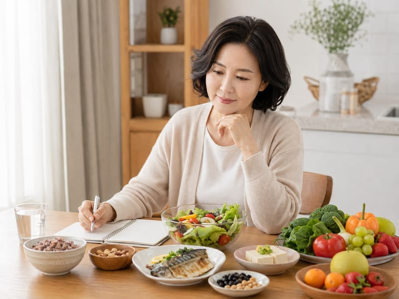 폐경 전후 체중 늘었다면 식사량만 줄이지 말아야, 식단 구성이 더 중요