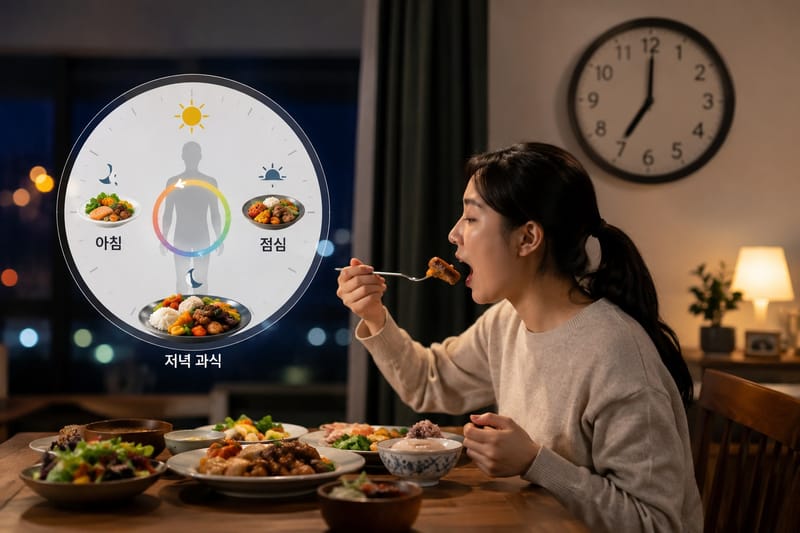 저녁에 몰아 먹는 식사, 대사증후군과 연관, 한국 성인 1만6973명 분석