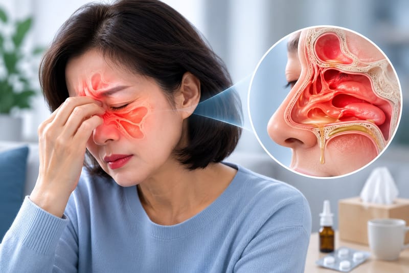 급성 부비동염, 넓은 항생제가 더 효과적일까, 52만 명 분석은 달랐다