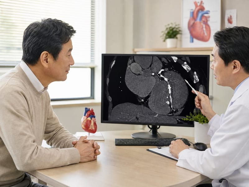 관상동맥 석회화, 무증상 심장 위험 가려낼 단서, 모두에게 CT 필요한 건 아니다