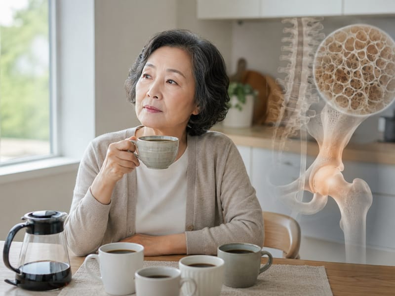 커피 하루 5잔 넘는 습관, 노년 여성 골밀도와 연관성 관찰