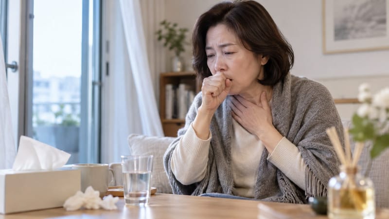 향수 냄새·찬 공기에도 콜록, 8주 넘은 기침은 기침 과민성 살펴야