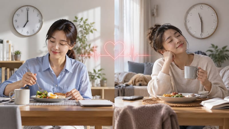 주말마다 늦어지는 식사 시간, 심혈관 건강에도 영향 줄 수 있다