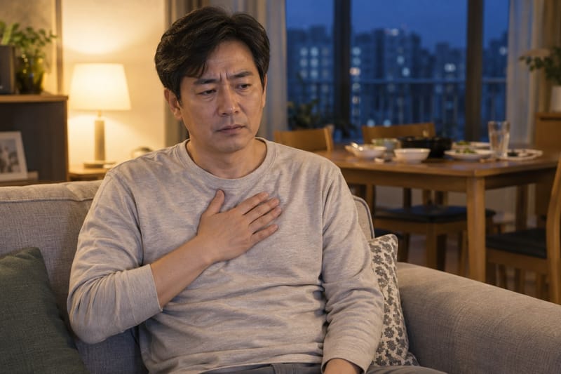 위식도역류질환, 밤마다 신물 올라온다면 저녁 식사 습관부터 점검