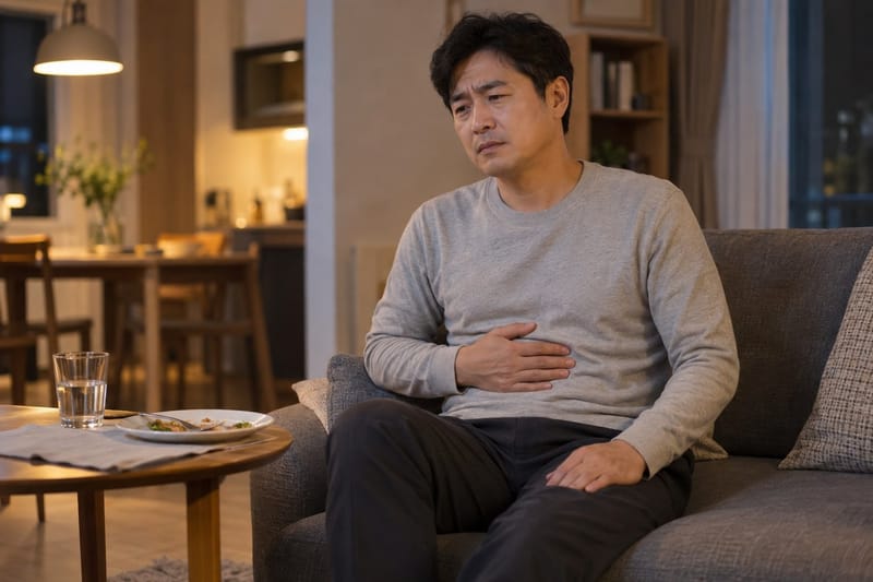 위식도역류질환, 야식 뒤 누우면 쓰린 가슴…식사 시각도 살펴야