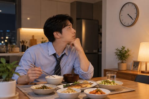 저녁에 몰아먹는 식사, 한국 성인 대사건강과 불리한 연관