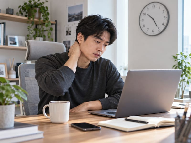재택근무, 잠 14분 늘지만 좌식시간 44분 증가, 건강관리의 빈틈은 움직임