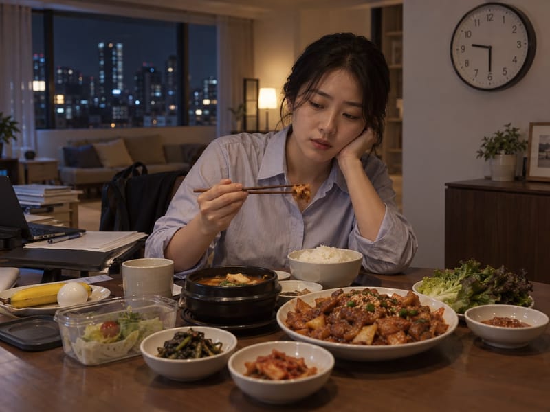 저녁에 몰아먹는 식습관, 대사건강에 부담될 수 있다