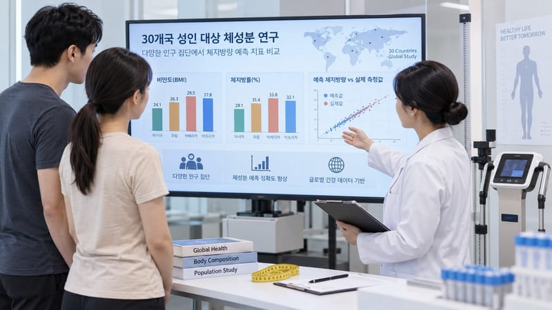 BMI만으로 비만 판단해도 될까, 30개국 체지방 예측모델 검증서 한계 확인
