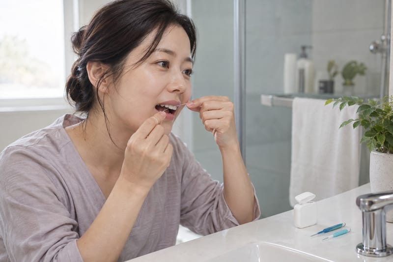 치실·치간칫솔, 양치해도 남는 치아 사이 치태 관리에 필요
