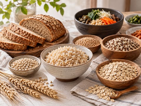흰쌀·흰빵 대신 통곡물, 하루 섭취 늘리면 혈압·콜레스테롤 함께 낮아질까