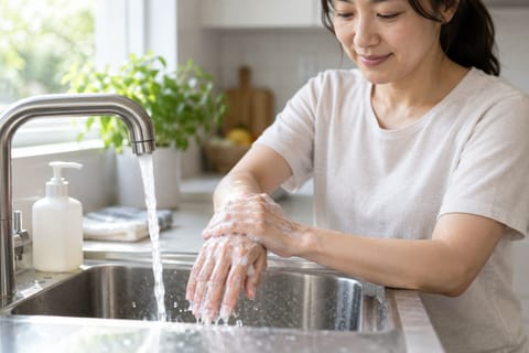 손소독제, 손에 흙·기름 묻었다면 비누로 씻는 것이 우선