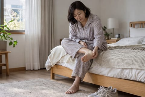 아침 첫걸음에 뒤꿈치가 찌릿…족저근막염, 운동량 변화부터 점검