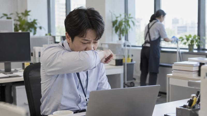 출근하면 기침, 쉬는 날엔 괜찮다? 직장에서도 천식 원인 살펴야