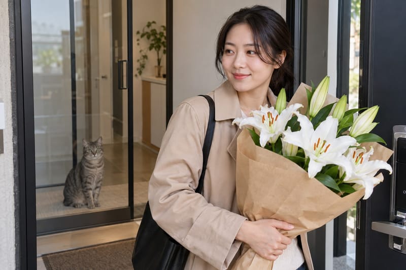 고양이 있는 집에 백합 꽃다발 주의…꽃가루·꽃병 물도 위험