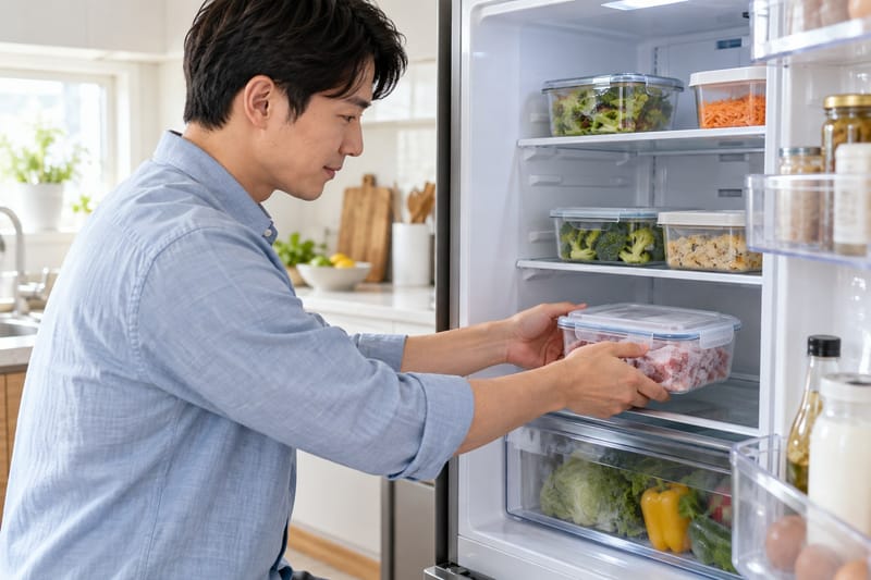 냉동 고기, 속이 얼어 있어도 실온 해동은 안심할 수 없다