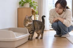 화장실만 들락거리는 고양이, 소변이 나오는지 확인해야