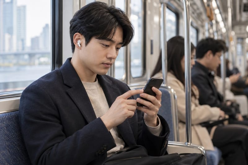 출퇴근길 이어폰 볼륨, 주변 소음 따라 높이면 청력 부담 커진다