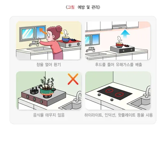 생활 속의 연소가스 예방 및 대처 설명 이미지 1