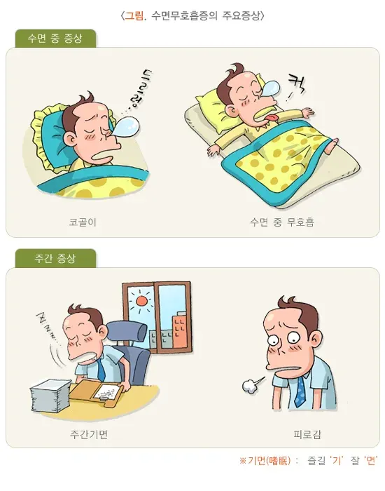 수면무호흡증 증상 설명 이미지 1