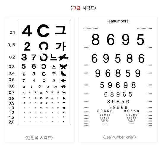 저시력 진단 및 검사 설명 이미지 1
