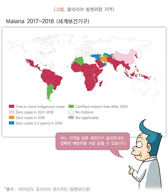 말라리아 위험요인 및 예방 설명 이미지 1