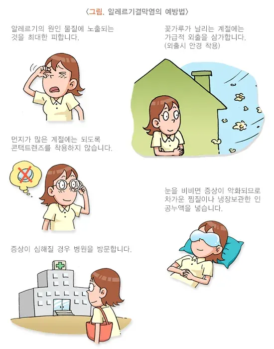 알레르기결막염 위험요인 및 예방 설명 이미지 1