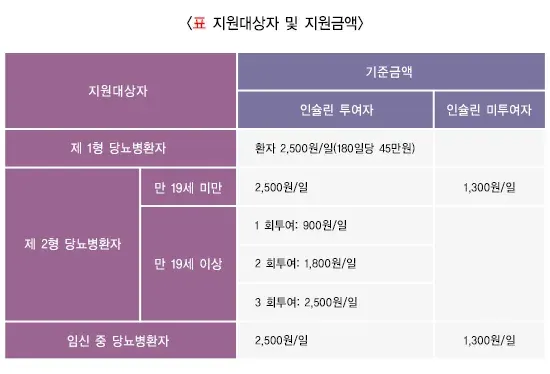당뇨병 지원체계 설명 이미지 1