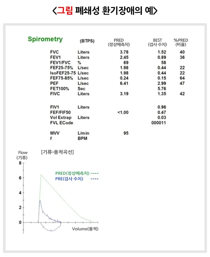 폐기능검사 검사 결과 해석 설명 이미지 5