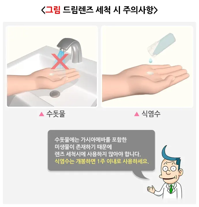 드림렌즈의 효과와 부작용 치료 관련 주의사항 설명 이미지 1
