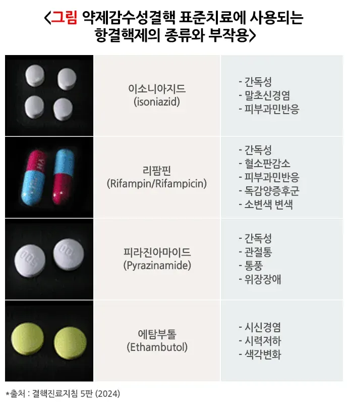 결핵 약물 치료 설명 이미지 1