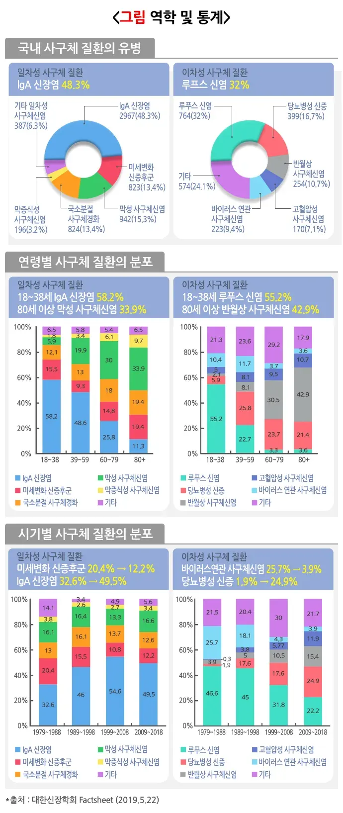 사구체질환 역학 및 통계 설명 이미지 1