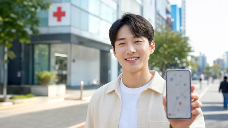 지도로 병원찾기
