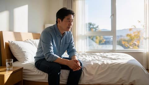 술을 갑자기 끊었는데 손이 떨리고 잠을 못 자요, 고비는 48시간