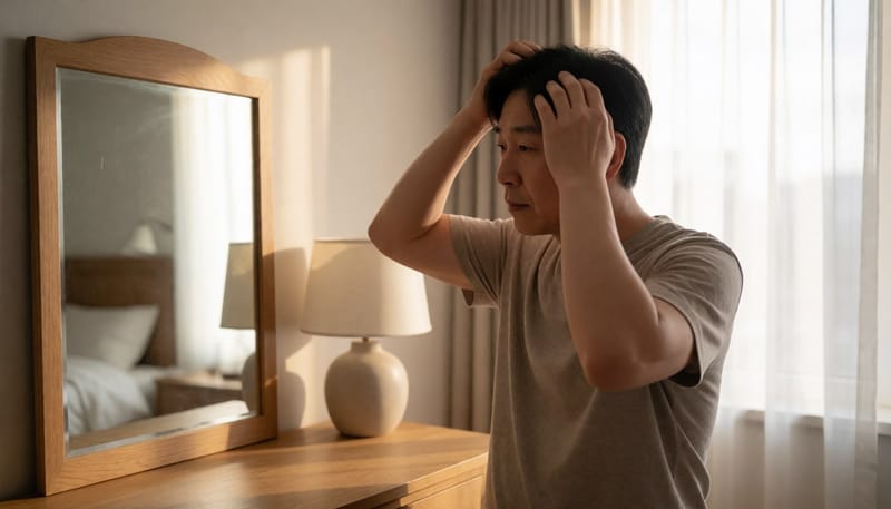 어느 날 갑자기 동전만하게 머리카락이 빠졌어요, 원인과 진행