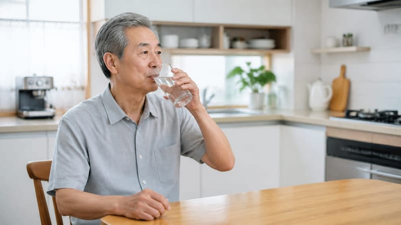 충분한 수분 섭취는 가벼운 탈수 예방의 기본입니다
