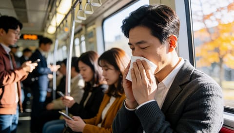 가을마다 유독 심해지는 재채기, 정말 꽃가루 때문일까요