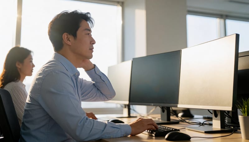 뒷목부터 어깨까지 띠 두른 것처럼 뻐근하다면 점검할 것들
