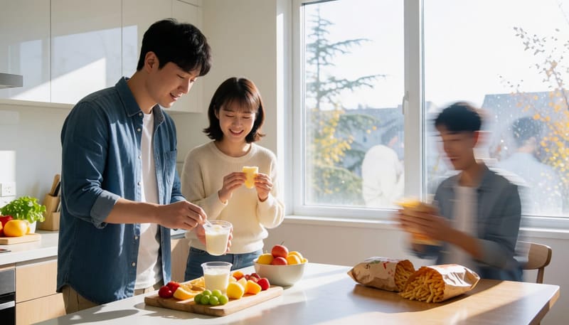상황에 따라 다른 대처 방법을 비교하는 구성