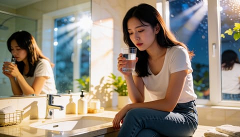 먹고 나면 죄책감에 일부러 토하게 돼요, 몸에 남는 흔적들